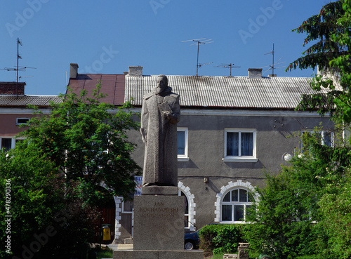 Jan Kochanowski monument, Zwolen town, Mazowieckie region - May, 2008, Poland photo