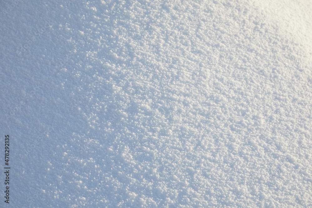 Winter snow background. Snowy white texture. Snowflakes.