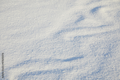 Winter snow background. Snowy white texture. Snowflakes. © vetre