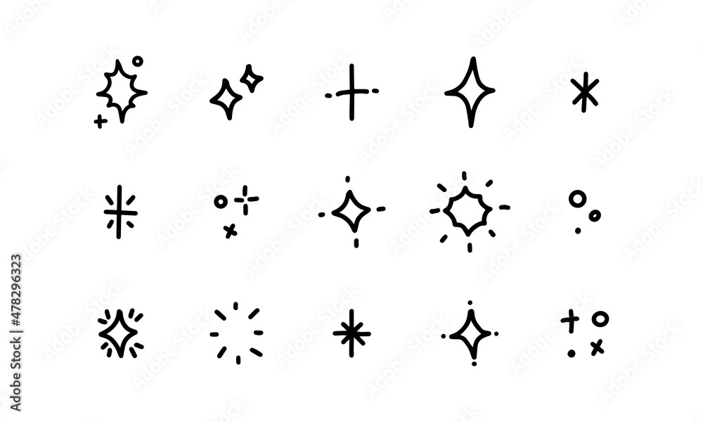doodle star illustration. simple hand drawn drawing of the stars in cute line style. star illustrations set in vector graphic for design element decoration. doodle star illustration. simple hand drawn drawing of the stars in cute line style. star illustrations set in vector graphic for design element decoration.