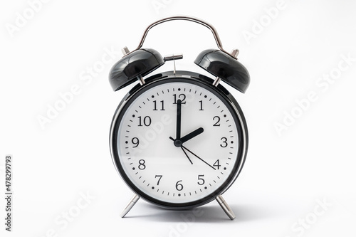 Alarm clock with double bell - winter and summer time concept