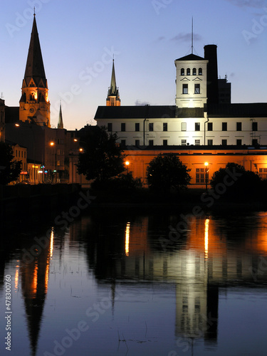 White Factory and Cathedral, Lodz, Poland
