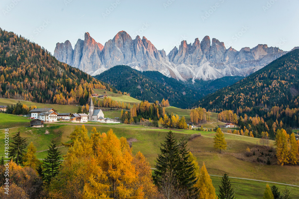 Val di Funes in the Autumn Colors