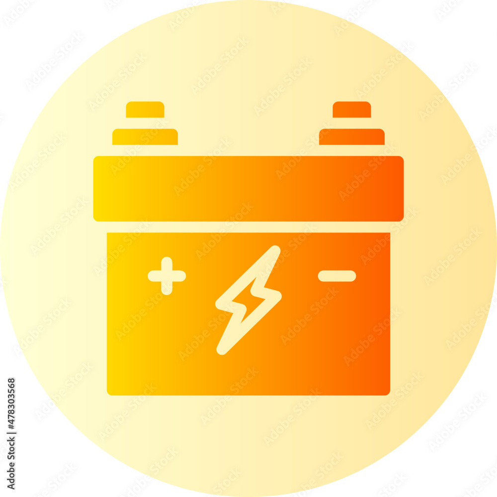 battery gradient icon battery gradient icon