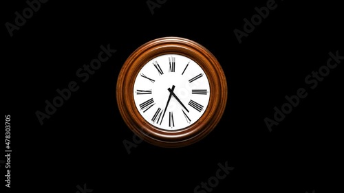 Wallpaper Mural Antique clock in a wooden case Torontodigital.ca