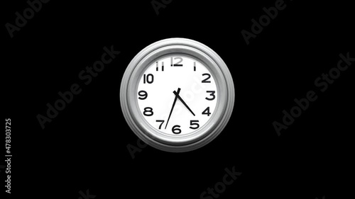 Wallpaper Mural Clock in a white case Torontodigital.ca