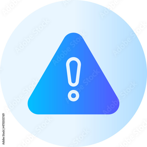 warning gradient icon