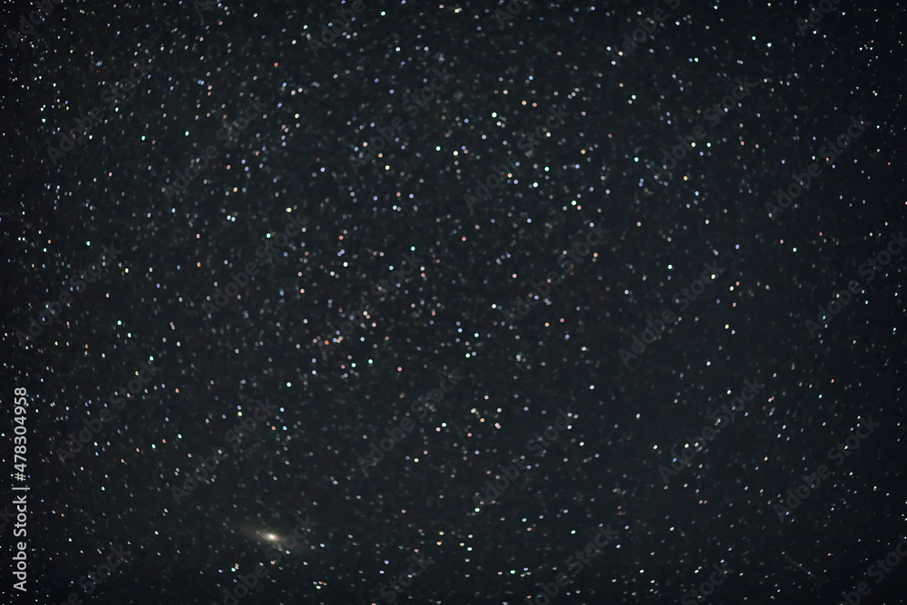 Fototapeta premium sky in the night with stars planets and comets