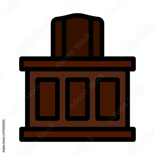 Judge Table Icon