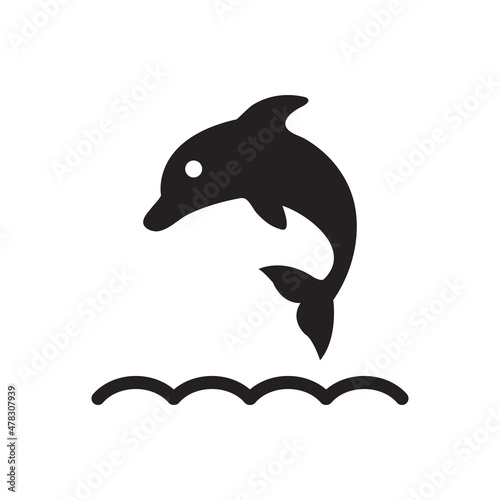 Dolphin icon ( vector illustration )