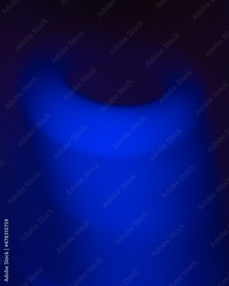 Blue light disc in motion