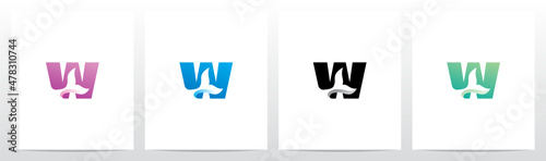 Fish Tail On Letter Logo Design W
