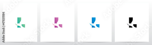 Fish Tail On Letter Logo Design L