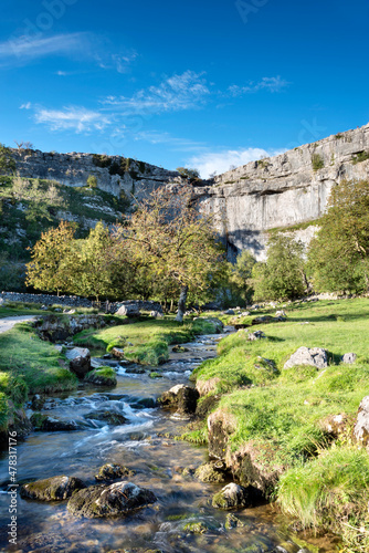 Malham cove, malham, yorkshire dales, england photo