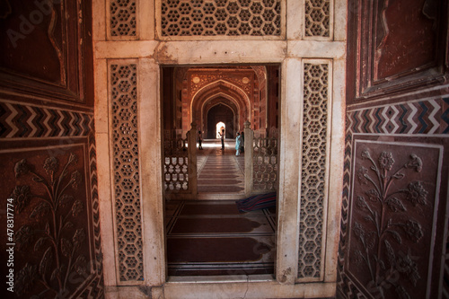Fototapeta Naklejka Na Ścianę i Meble -  Taj Mahal Mosque, Agra, India