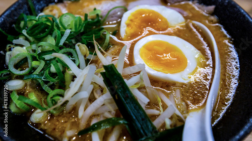 Japanese ramen soup