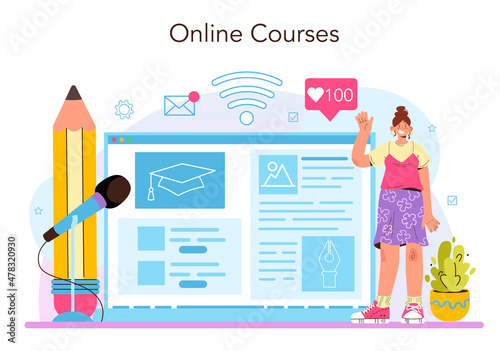 Speechwriter online service or platform. Professional speaker or copywriter