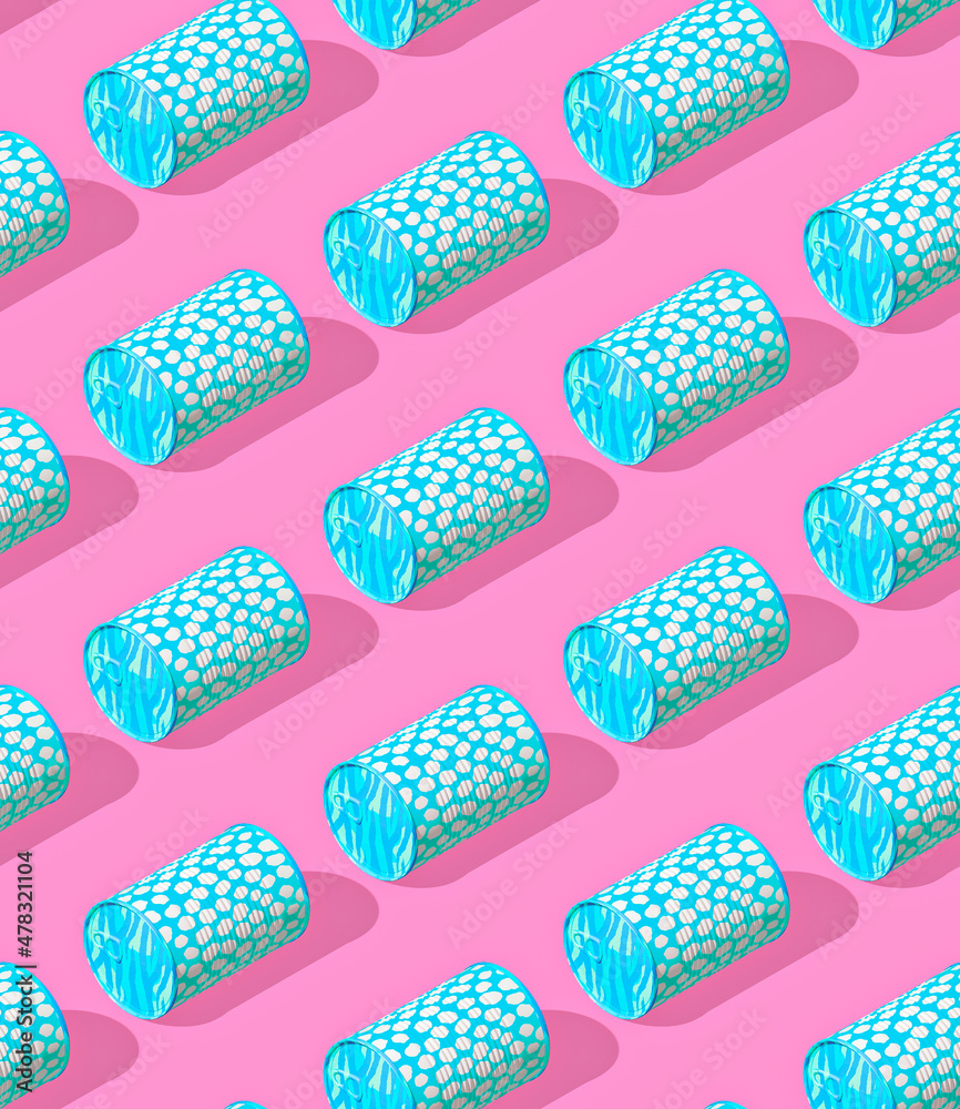 Seamless isometric 3d render pattern. Minimal design. Creative Kit. Candy shop, birthday, party concept Seamless isometric 3d render pattern. Minimal design. Creative Kit. Candy shop, birthday, party concept