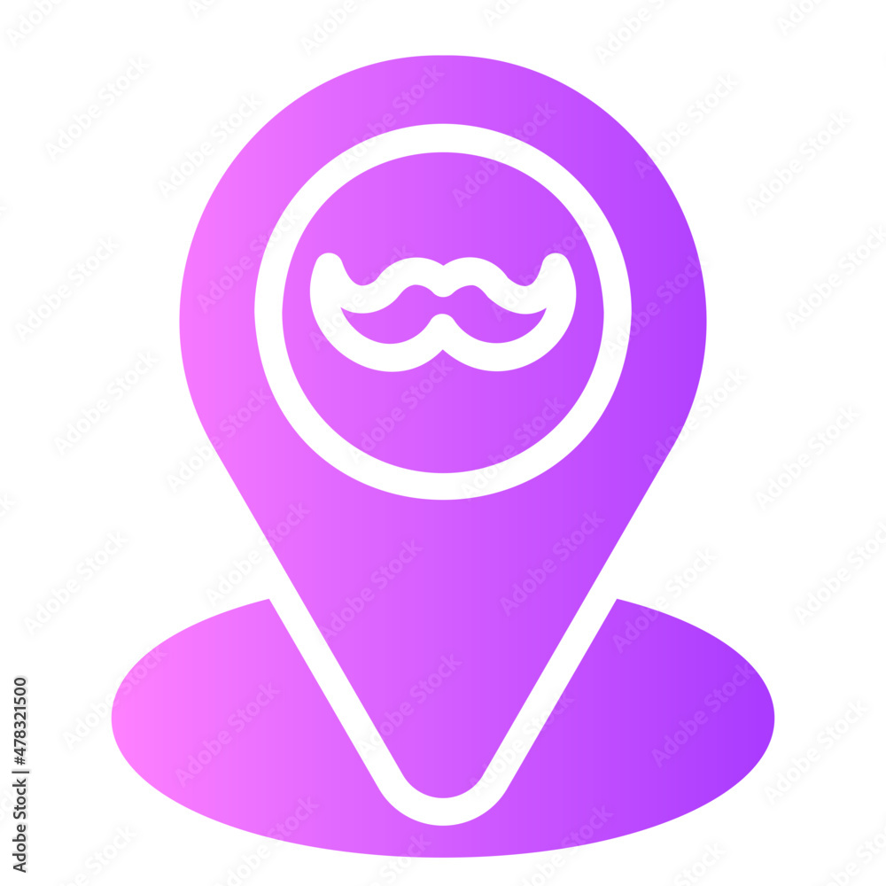 location pin gradient icon