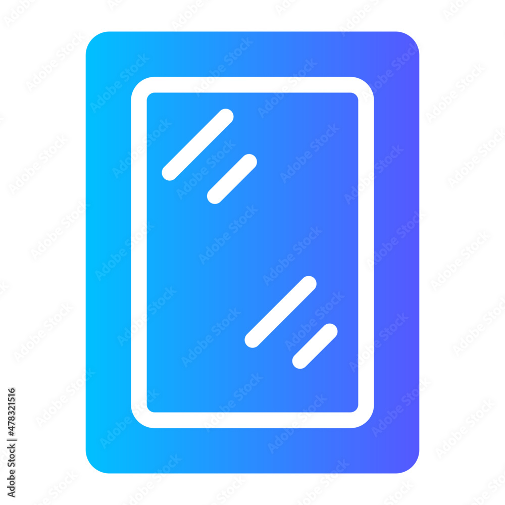 mirror gradient icon mirror gradient icon