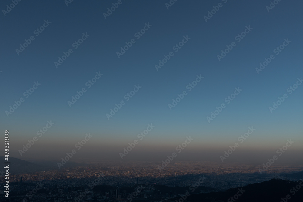 Vista aérea del Parque Bosque Del Valle, San Pedro Garza García, Nuevo León. México