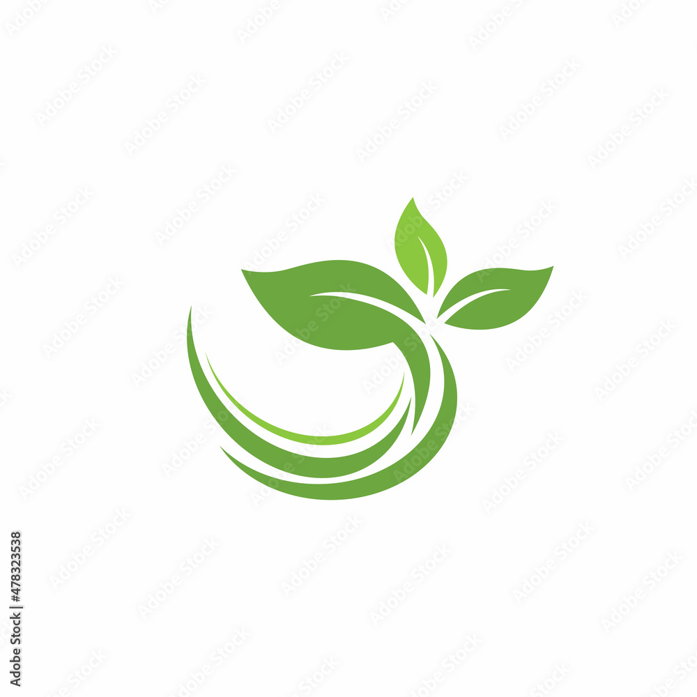 Leaf icon Vector Illustration design Logo template Leaf icon Vector Illustration design Logo template