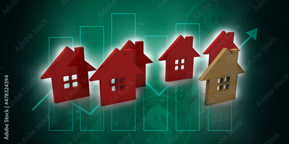 3d illustration Concept of home network 3d illustration Concept of home network