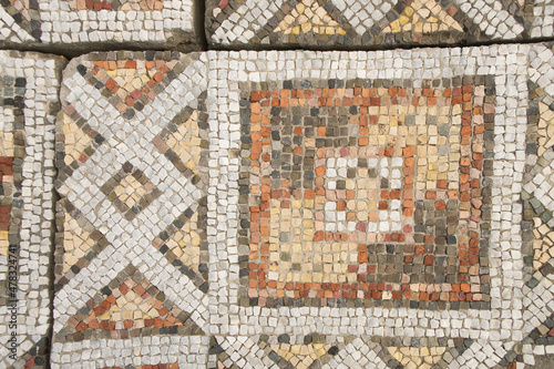 Mosaic tiles  floor.