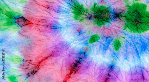 Color Spiral Tie Dye. Tiedye Color Background.