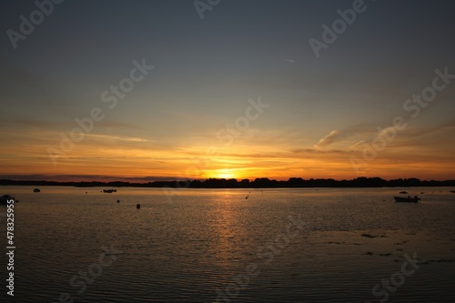 sunset over the sea