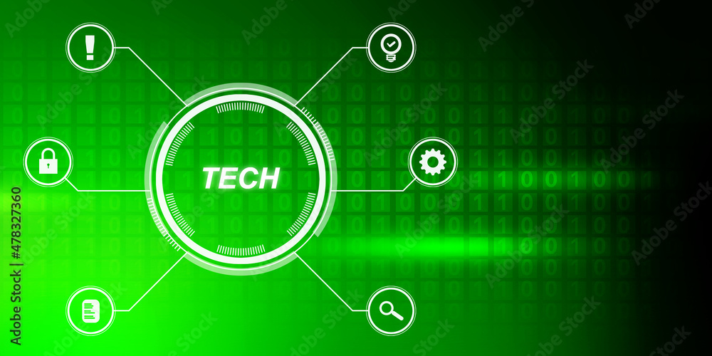 2d illustration technology background concept
2d illustration technology background concept