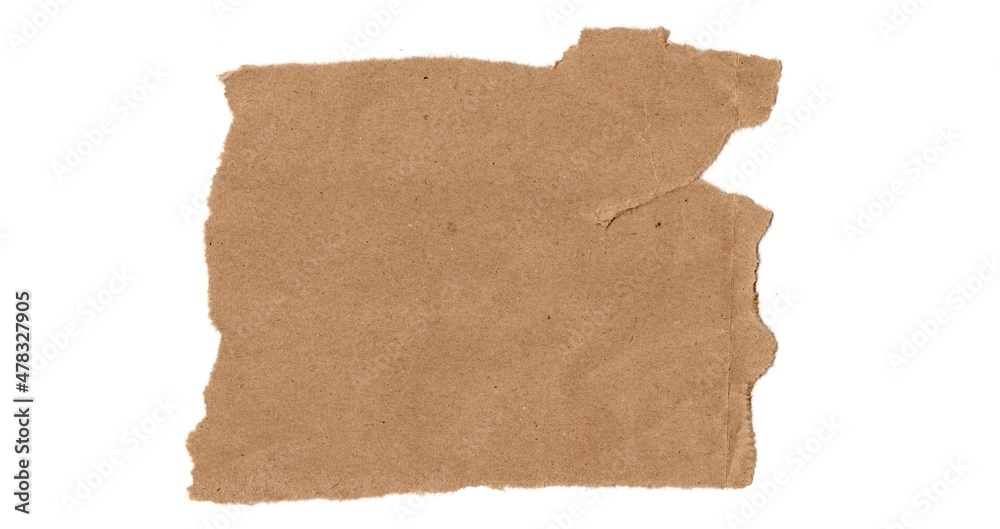 Kraft torn and creased Paper Texture for Background	