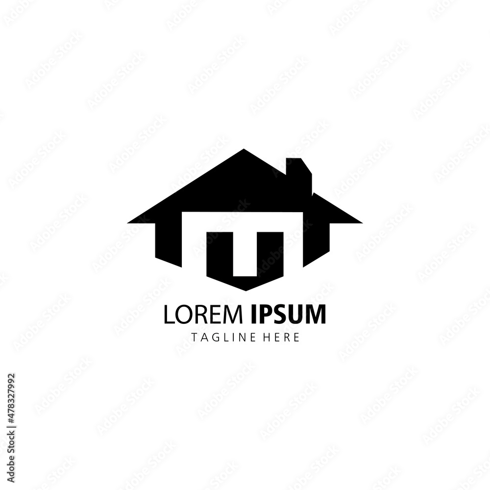 m letter logo home illustration vector design m letter logo home illustration vector design