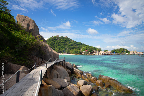 Separated sea on koh nangyuan island