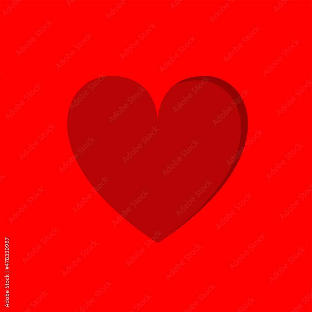 Red heart icon. Happy Valentines Day. Love sign symbol. Simple shape. Hearts greeting card template. Cute graphic object. Flat design. Red background. Isolated. Red heart icon. Happy Valentines Day. Love sign symbol. Simple shape. Hearts greeting card template. Cute graphic object. Flat design. Red background. Isolated.