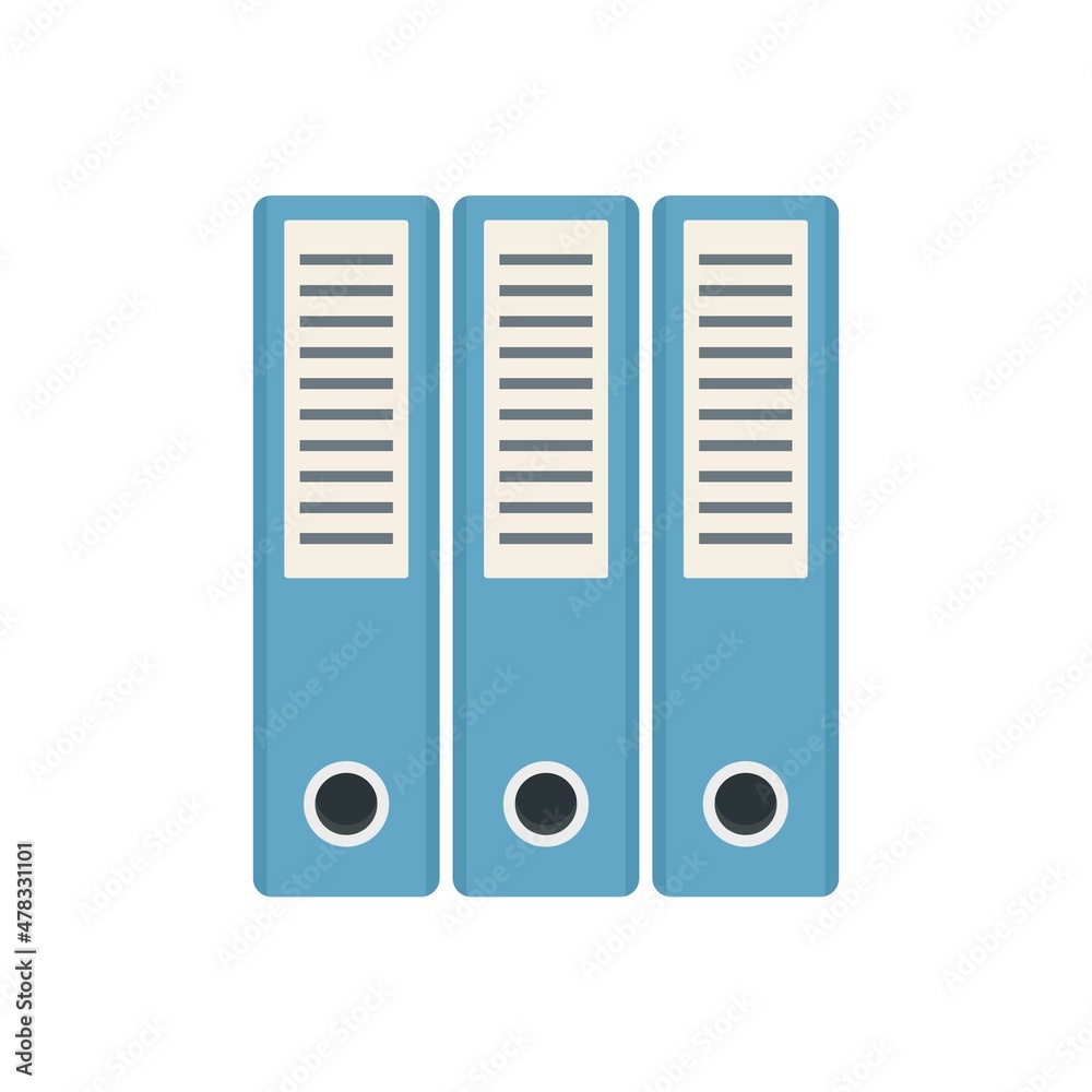 Notary folders icon flat isolated vector Notary folders icon flat isolated vector