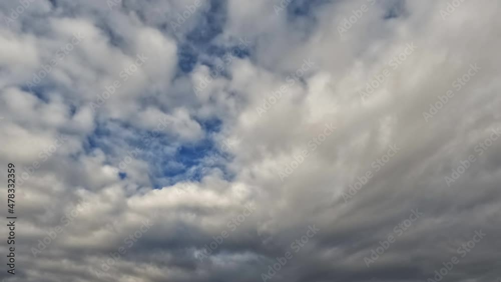 Thick clouds float across the sky Thick clouds float across the sky