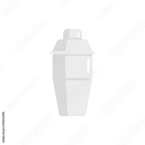 Bartender mixer icon flat isolated vector