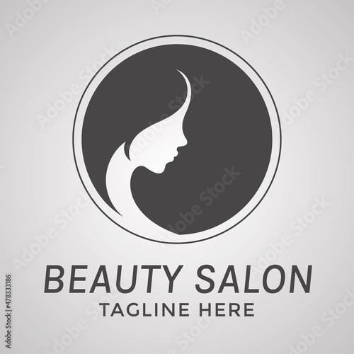 Woman face beauty salon logo design © TANBIR