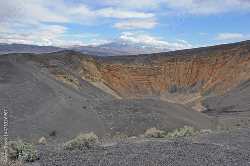 Ubehebe Crater, a volcanic explosion event, Death Valley National Park, California photo