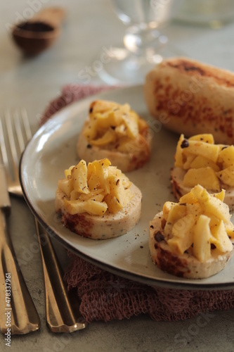 boudin blanc aux pommes