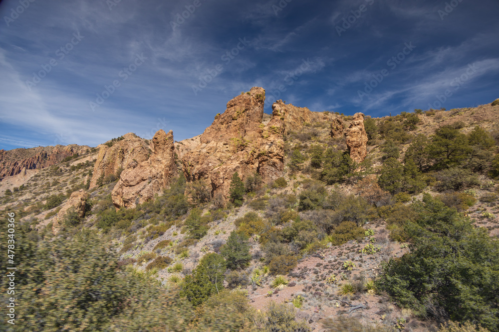 Rock formations at Big Bend National Park, Texas, USA