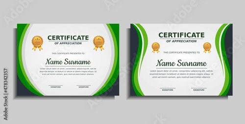 achievement award certificate design template