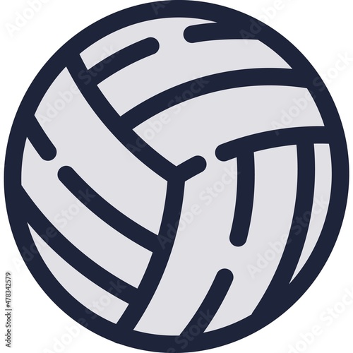 Beach volley ball icon vector isolated design