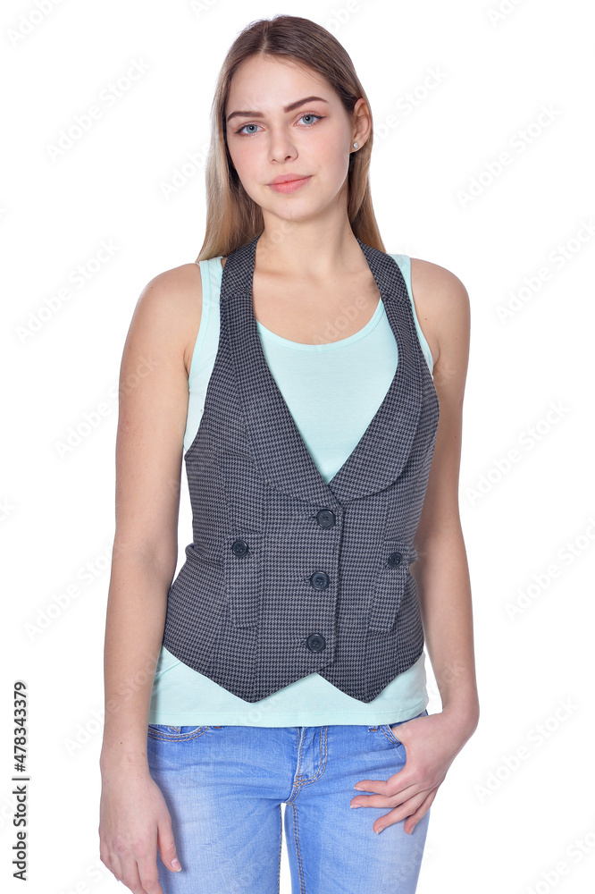 portrait of beautiful woman wearing casual clothing portrait of beautiful woman wearing casual clothing