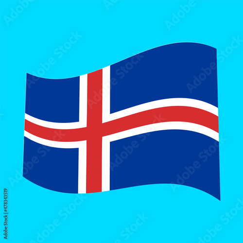 Iceland National Flag