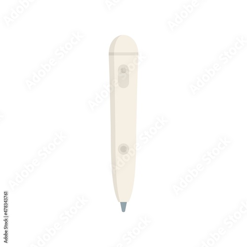 Laser hair removal stick icon flat isolated vector