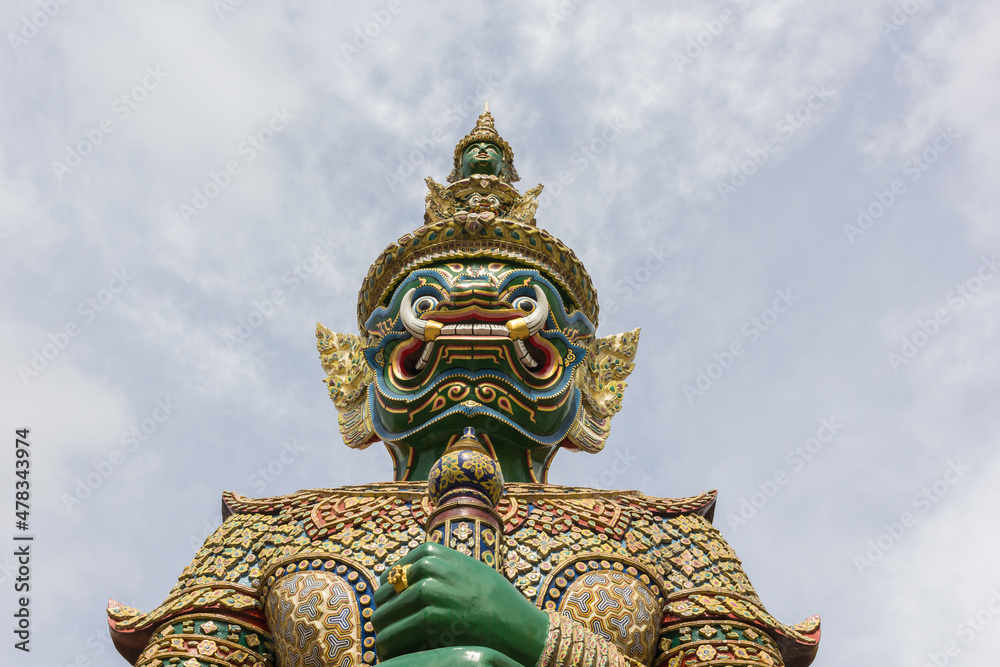 Giant Stand in Wat Phra Kaew, Bangkok, Thailand