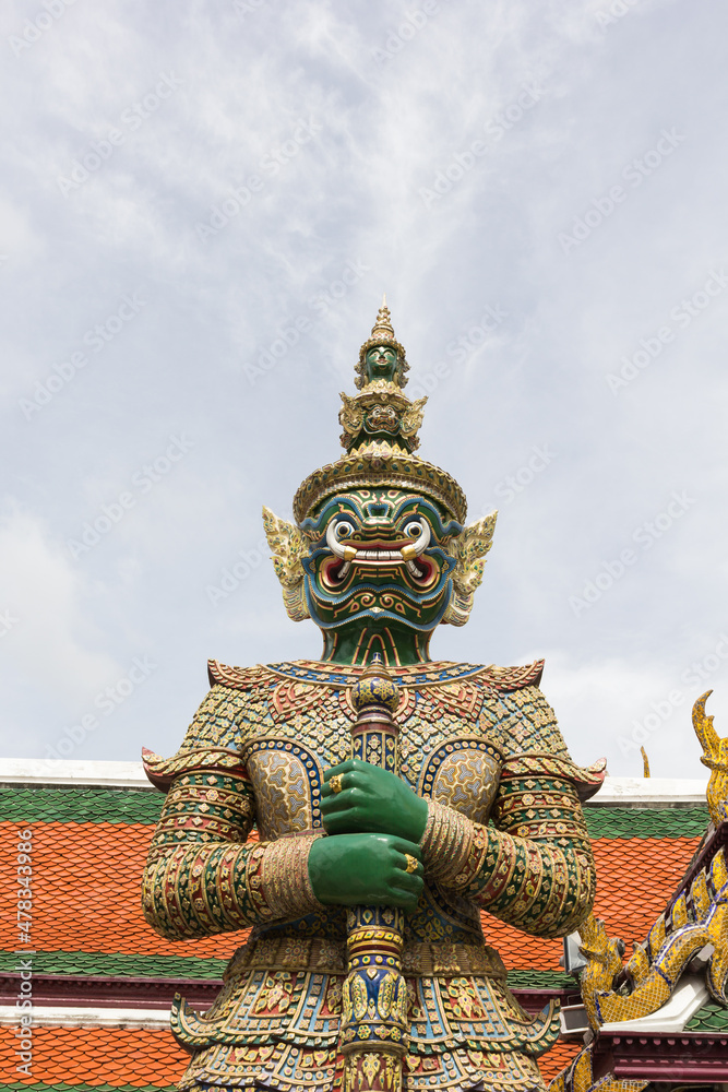 Giant Stand in Wat Phra Kaew, Bangkok, Thailand