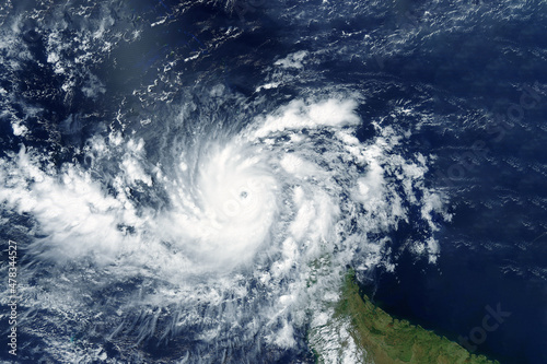 Hurricane, tornado from space. Elements of this image furnished by NASA